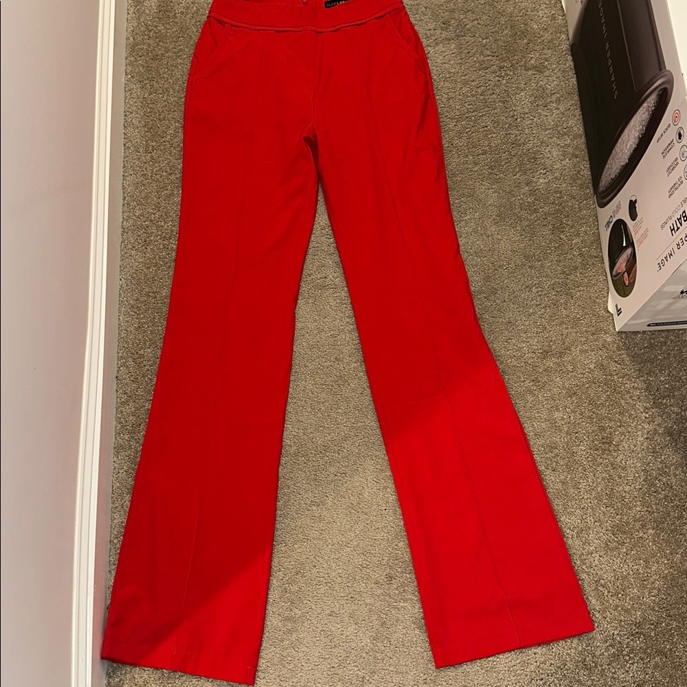 JLUXLABEL Vibrant Red Trousers